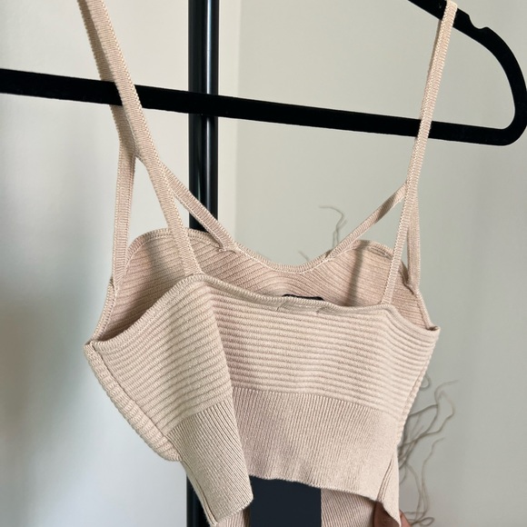 NWT NBD Cream Knit Bralette Top - Picture 7 of 7